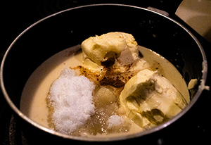 added butter