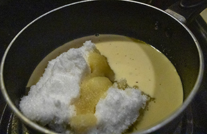 added milk